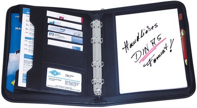WEDO Porte-documents, A5, en similicuir, noir