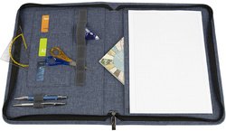 WEDO Conférencier "DENIM", en polyester, bleu mêlé