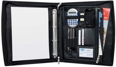 WEDO Porte-documents Elegance, A4, similicuir/nylon, noir