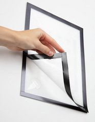 DURABLE Cadre magnétique DURAFRAME WALLPAPER, A4, noir