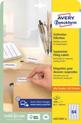 AVERY Zweckform Etiquettes pour dossiers suspendus, blanc
