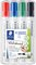STAEDTLER Marqueur tableau blanc 351 Lumocolor, étui de 4
