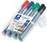 STAEDTLER Marqueur de conférence 356 Lumocolor, étui de 4