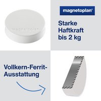 magnetoplan Aimants Ergo "large", blanc