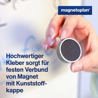 magnetoplan Discofix aimant rond "magnum",couleurs assorties