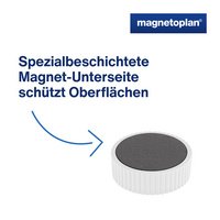 magnetoplan Discofix aimant rond "magnum",couleurs assorties