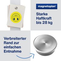 magnetoplan Aimant néodyme Discofix "forte", 30 mm, argent