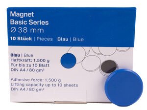 magnetoplan Aimant rond "Basic", 38 mm, vert