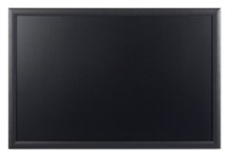 Bi-Office Tableau noir, cadre aspect cerisier, 900 x 600 mm