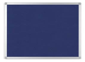 Bi-Office Tableau en feutre AYDA, 1.200 x 900 mm, bleu
