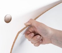 Bi-Office Tableau blanc mural LOOP, laqué, 1.500 x 900 mm
