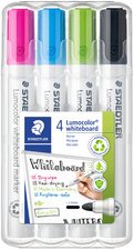 STAEDTLER Marqueur tableau blanc 351 Lumocolor, étui de 4