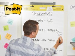 Post-it Bloc de conférence "Wall Pad", 508 x 584 mm, blanc