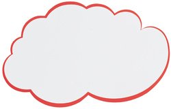 FRANKEN Carte nuage pour présentation, 620 x 370 mm, blanc
