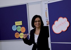 FRANKEN Carte nuage pour présentation, 230 x 140 mm, blanc