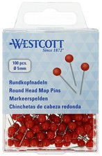 WESTCOTT Épingle à tête ronde, taille 5, blanc