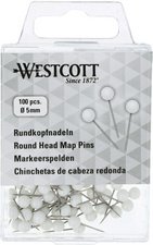 WESTCOTT Épingle à tête ronde, taille 5, noir