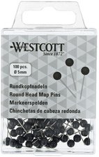 WESTCOTT Épingle à tête ronde, taille 5, rouge