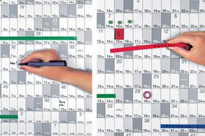 magnetoplan Jahresplaner-Folie 2025, magnethaftend