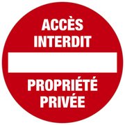 EXACOMPTA Panneau de signalisation "Accès interdit"