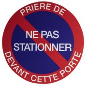 EXACOMPTA Panneau de signalisation "Ne pas stationner"