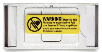 DURABLE Badge CLASSIC, à aimant, 65 x 25 mm, argent