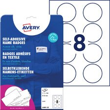 AVERY Zweckform Etiquette pour badge, 80 x 50 mm, blanc