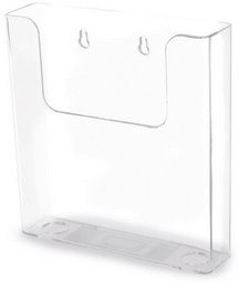 deflecto Porte-brochures, dos plat, A4 portrait, transparent