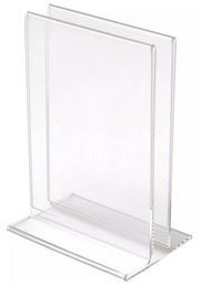 deflecto Porte-brochures & menu, A4 portrait, transparent