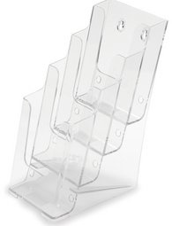 deflecto Porte-brochures, 1/3 A4 portrait, 3 compartiments