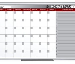 Bi-Office Planungstafel "Monatsplaner", 900 x 600 mm