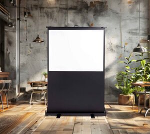 magnetoplan Écran Pull-Up, (L)2.000 x (H)1.500 mm, 4:3