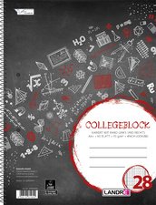 LANDRÉ Cahier à spirale "college", A4, quadrillé, 160 pages