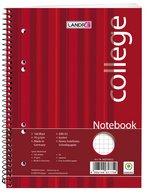 LANDRÉ bloc-notes "college", A5, 160 feuilles, quadrillé,