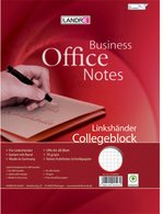 LANDRÉ Cahier à spirale gauchers, A4, quadrillé, 160 pages