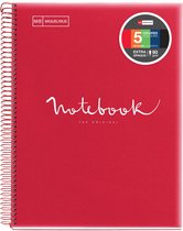 MIQUELRIUS Cahier à spirale "Notebook EMOTIONS", A4, rouge