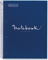 MIQUELRIUS Cahier à spirale "Notebook EMOTIONS", A5, marine