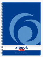 herlitz Cahier à spirales x.book A5, 160 pages, ligné