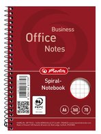 herlitz Notebook "college", A6, 160 feuilles, quadrillé