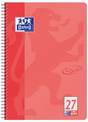 Oxford Cahier Touch, A4+, quadrillé, 160 pages, rose