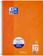 Oxford Cahier à spirale, A4+, quadrillé, 160 pages
