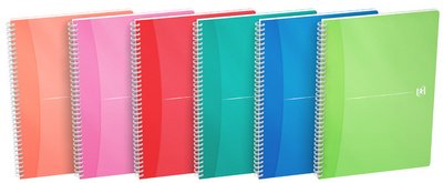 Oxford Cahier à spirale "My Colours", A4, ligné
