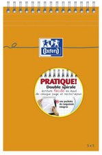 Oxford Bloc-notes, A5, quadrillé, 80 feuilles, reliure