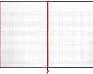 Oxford Bloc-notes Black n' Red - à reliure, A4, quadrillé