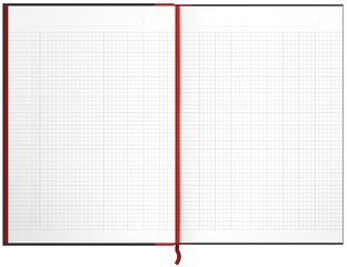 Oxford bloc-notes Black n' Red - à reliure, A4, ligné