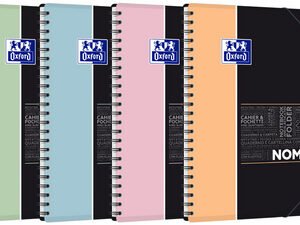Oxford Etudiants Cahier NOMADBOOK Pastel, A4+, Seyès