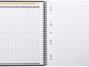 RHODIA Cahier à spirale "Note Book", format A4+, ligné, noir