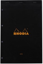 RHODIA Bloc agrafé No. 20, format A4+, Seyès, orange