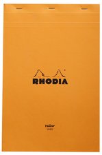 RHODIA Bloc agrafé No. 19 Yellow, A4+, ligné, orange