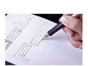 RHODIA Bloc-notes agrafé "dotPad", A5, pointillé, noir